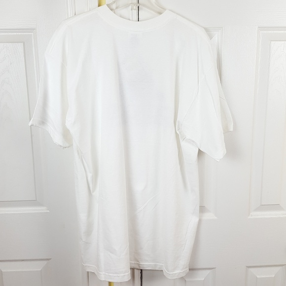 Adidas Basketball White Graphic Tee Shirt Large - Picture 8 of 8